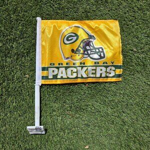 Green bay Packers Double-sided Car Window Flag 14'' x 11''